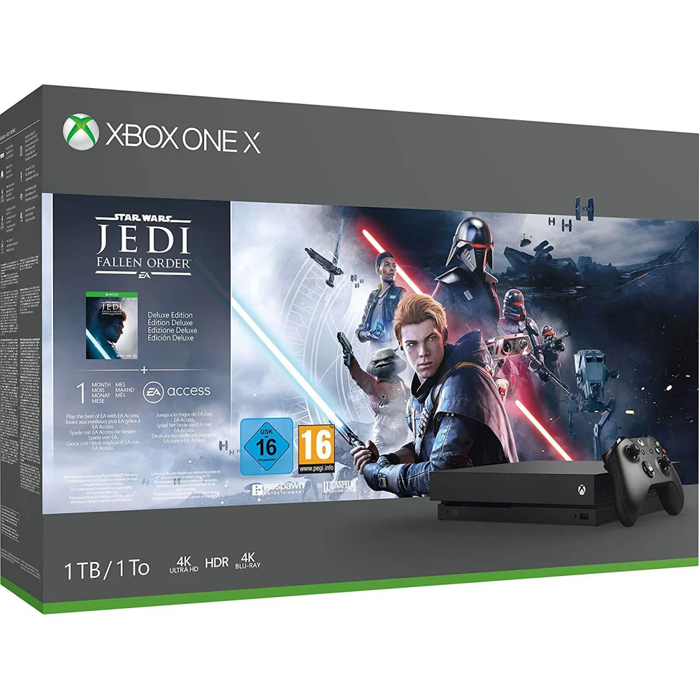 Xbox One X 1TB Star Wars Jedi Fallen Order Bundle Afbeelding 1