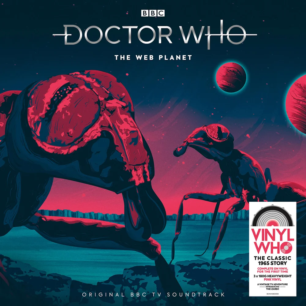 Doctor Who - The Web Planet 3x Roze LP Set Afbeelding 1