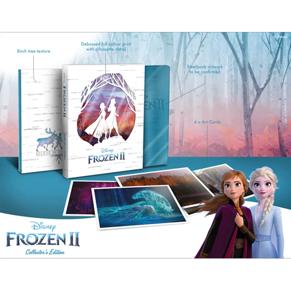 Disney’s Frozen 2 - Zavvi Exclusive Collector’s Edition 4K Ultra HD Steelbook (Includes 2D Blu-ray) Afbeelding 1