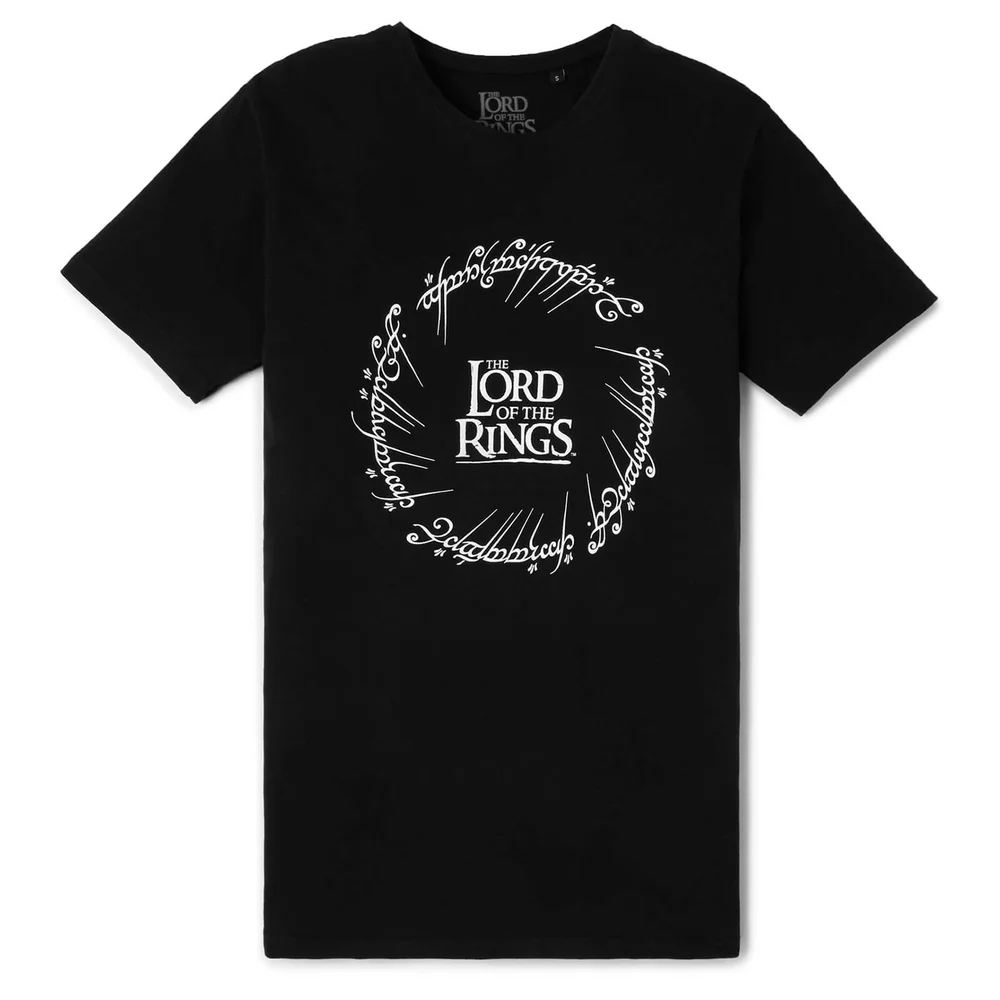 Lord Of The Rings Glow In The Dark T-Shirt - Black - S - Zwart Afbeelding 1