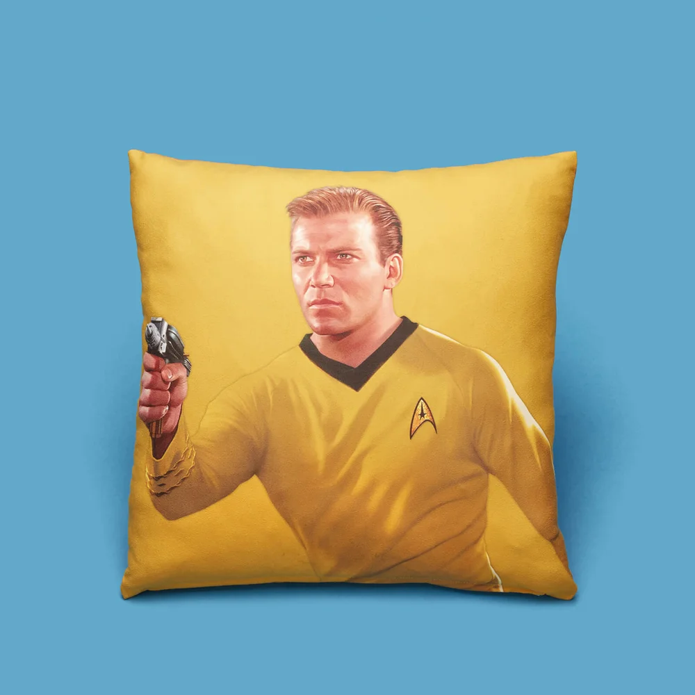 Captain Kirk Square Cushion - 40x40cm - Soft Touch Afbeelding 1