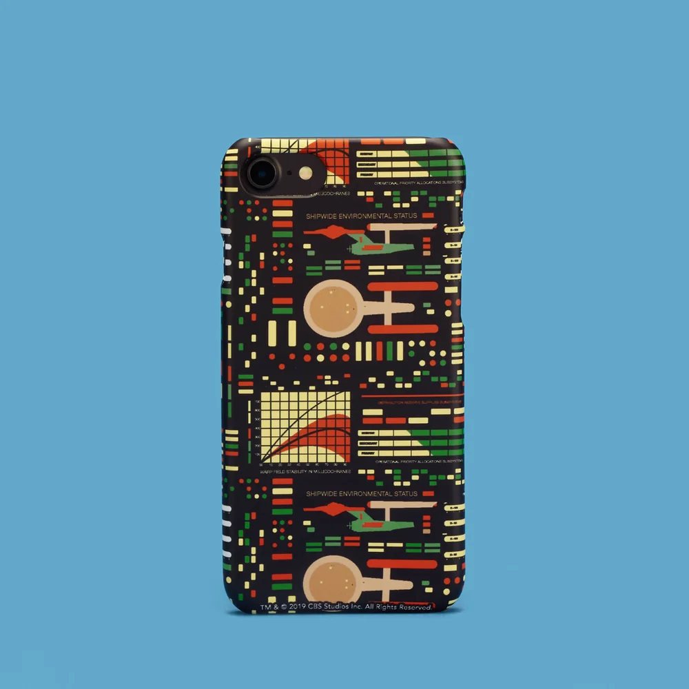 Retro Light Star Trek Phone Case for iPhone and Android - iPhone 5/5s - Snap case - mat Afbeelding 1