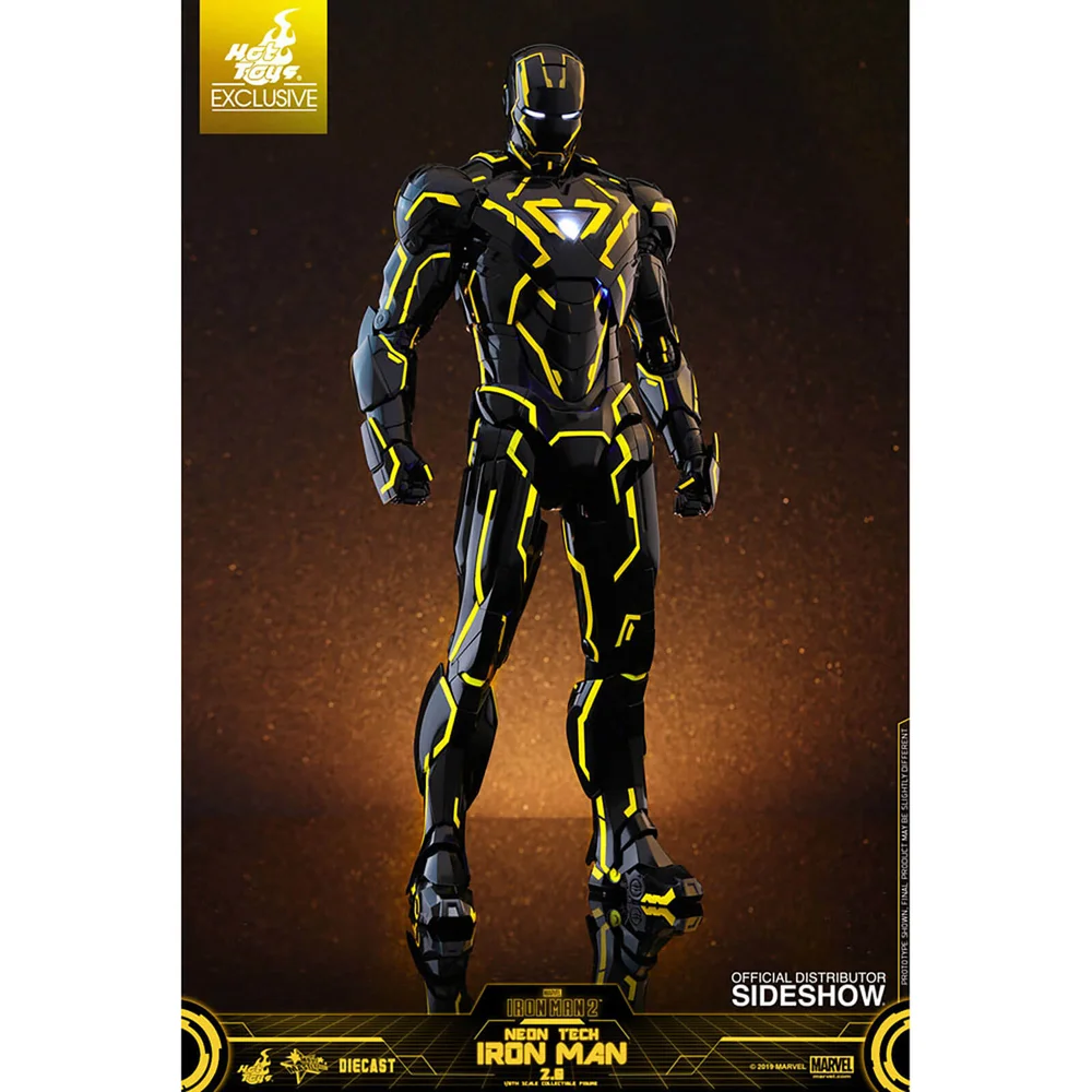 Hot Toys Marvel Neon Tech Iron Man 2.0 Action Figure Afbeelding 1