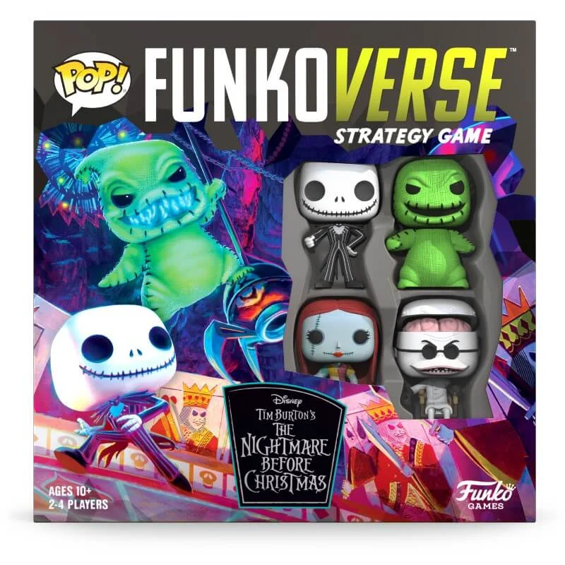 Funkoverse The Nightmare Before Christmas Strategiespel (4 Pack) Afbeelding 1