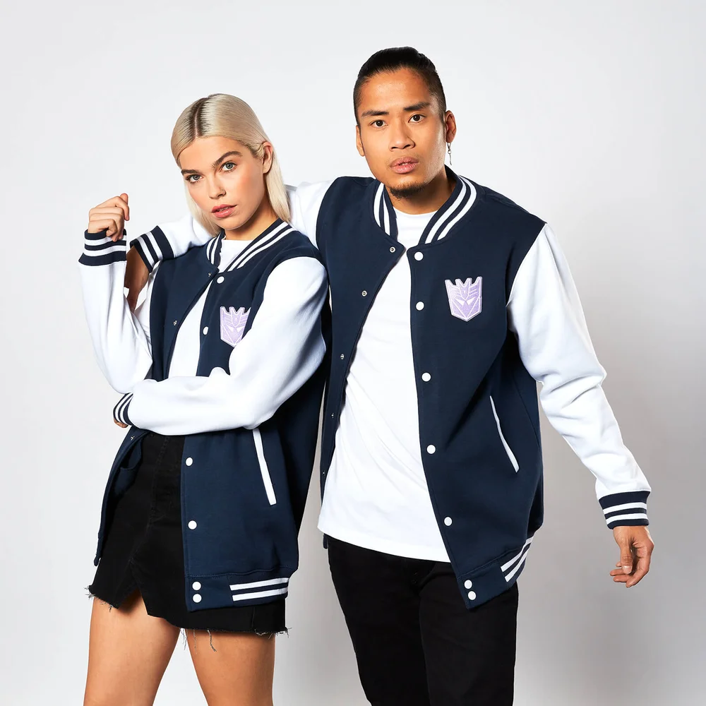 Transformers Decepticon Varsity Jacket - Navy / White - S Afbeelding 1