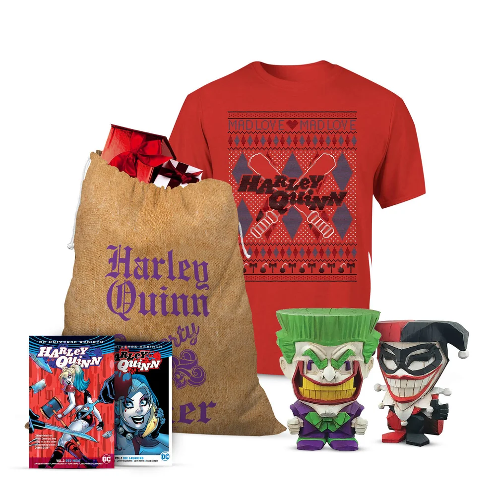 DC Comics Joker and Harley Officially Licensed Christmas Bundle - S Afbeelding 1