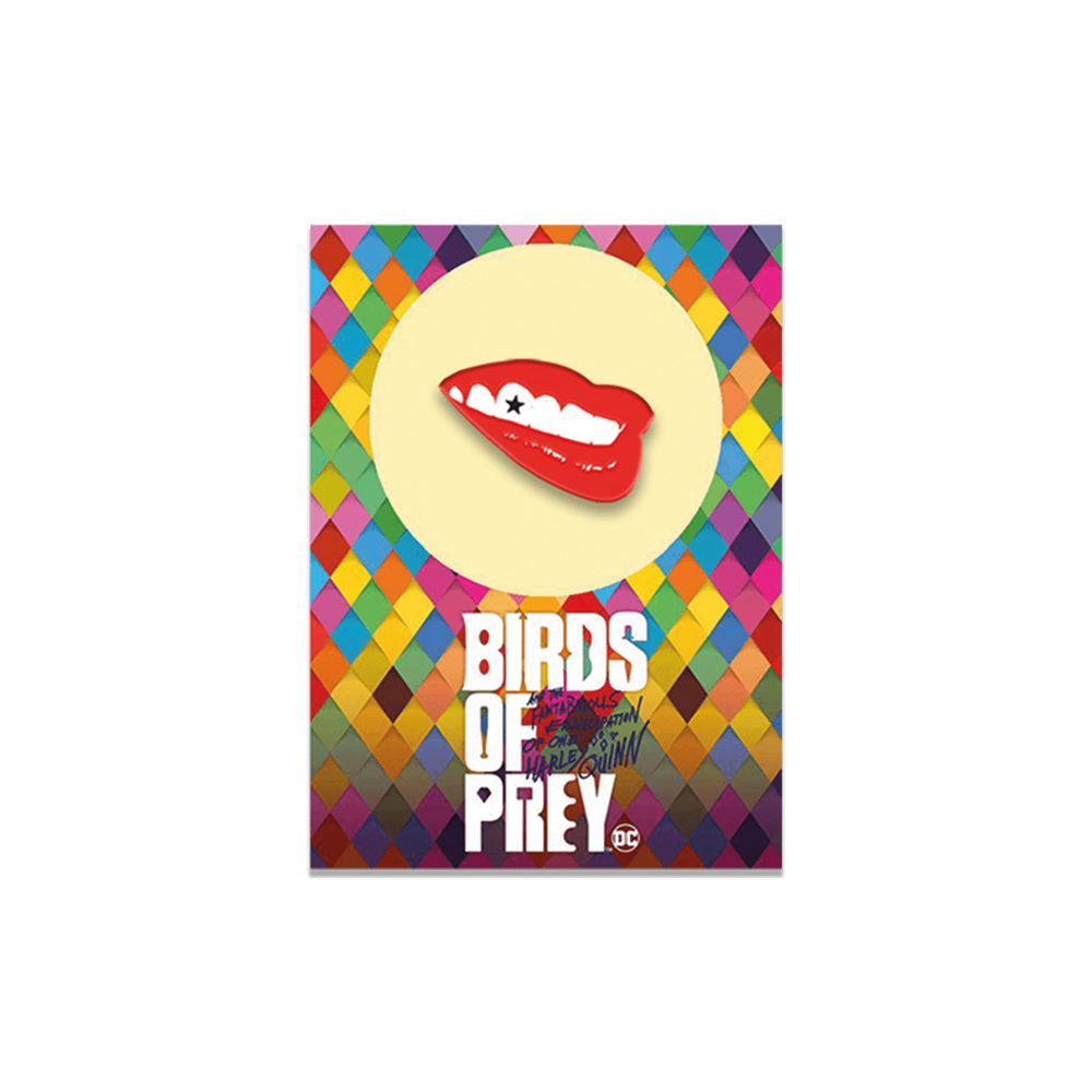 Harley Quinn Birds of Prey Collectable Pin Badge - Lips Afbeelding 1