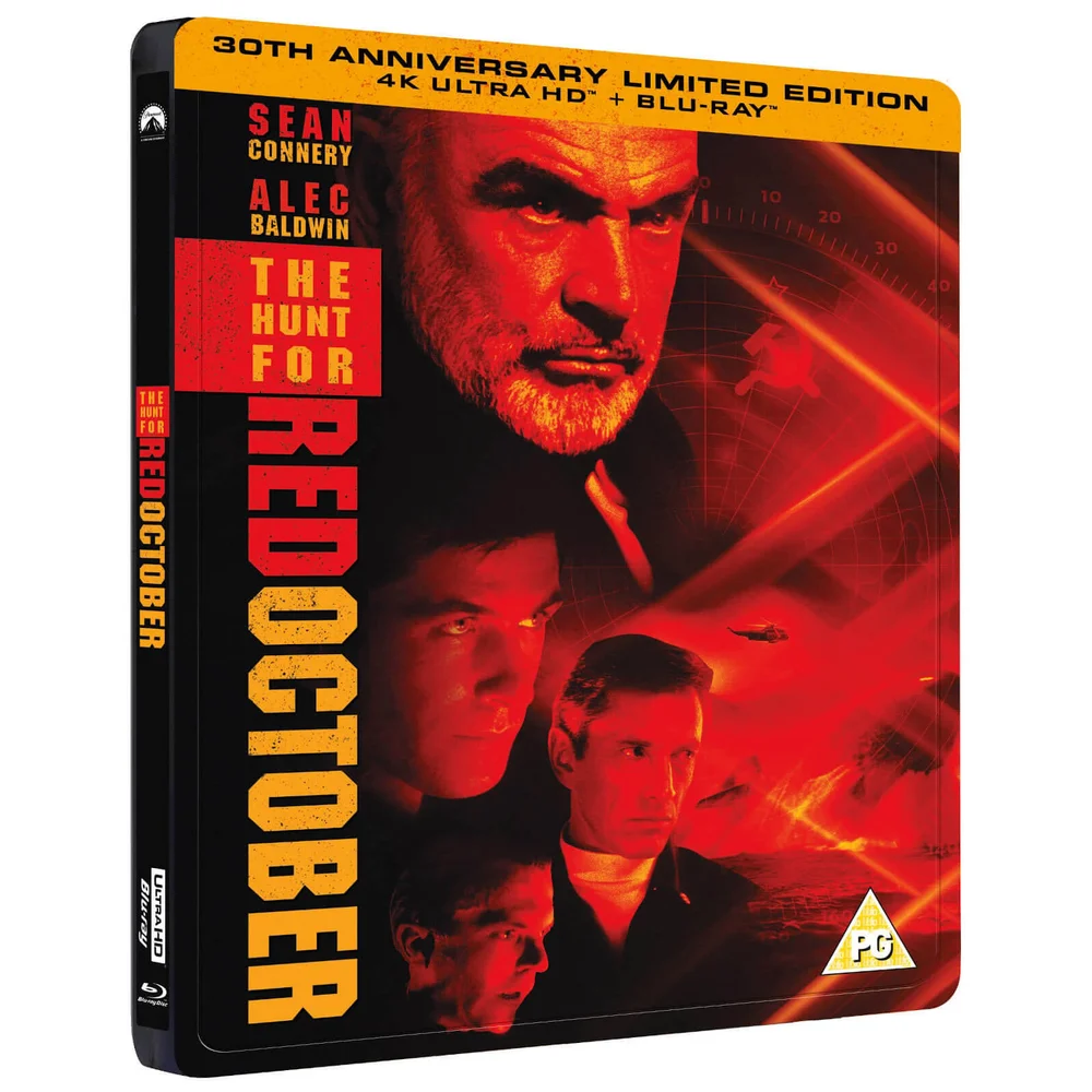Hunt For Red October 30th Anniversary 4K Ultra HD Steelbook (Includes 2D Blu-ray) Afbeelding 1