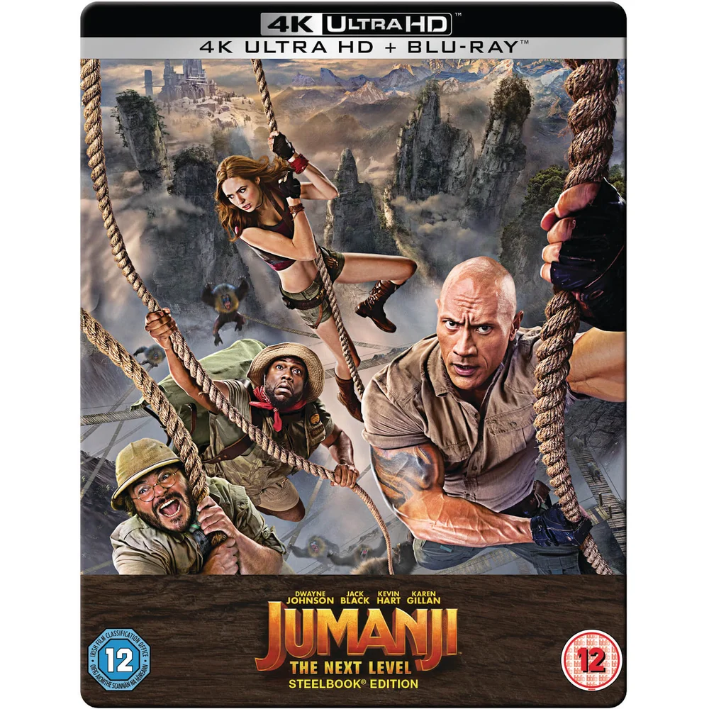 Jumanji: The Next Level - 4K Ultra HD Steelbook (Includes 2D Blu-ray) Afbeelding 1