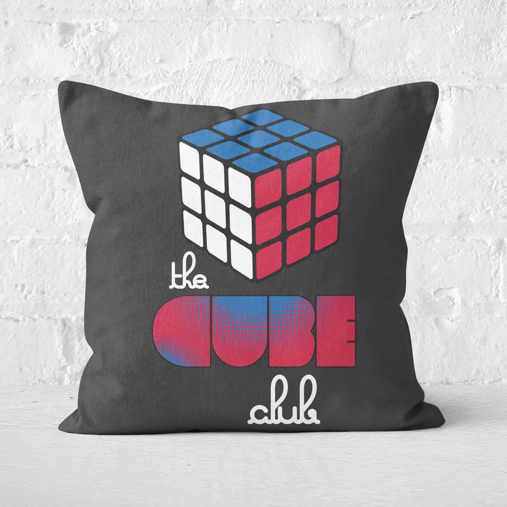 The Cube Club Repeat Love Cube Cushion Square Cushion - 40x40cm - Soft Touch Afbeelding 1