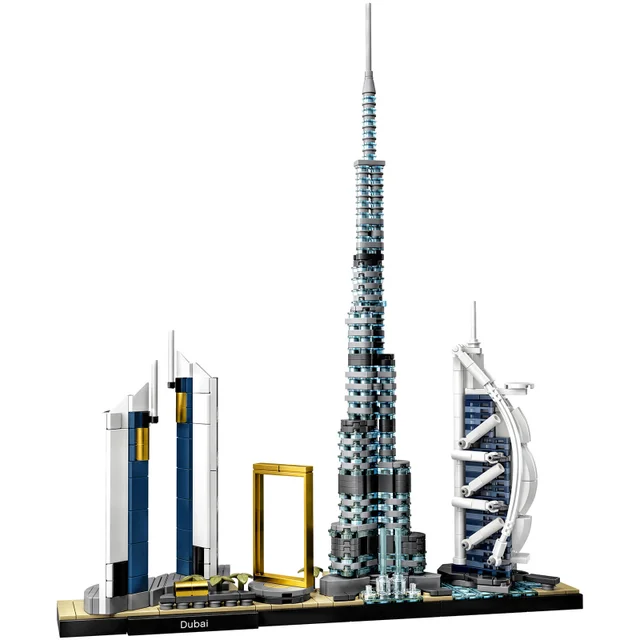 LEGO 21052 Architecture Dubai Model Bouwset, Skyline collectie, Display en Verzamelmodel voor Volwassenen