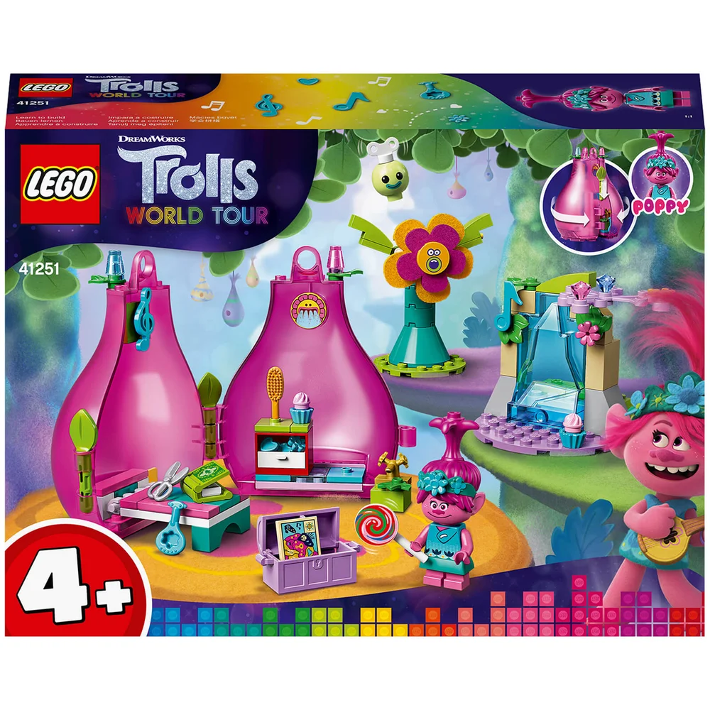 LEGO Trolls 4+ Poppy's Pod draagbare reisset (41251) Afbeelding 1