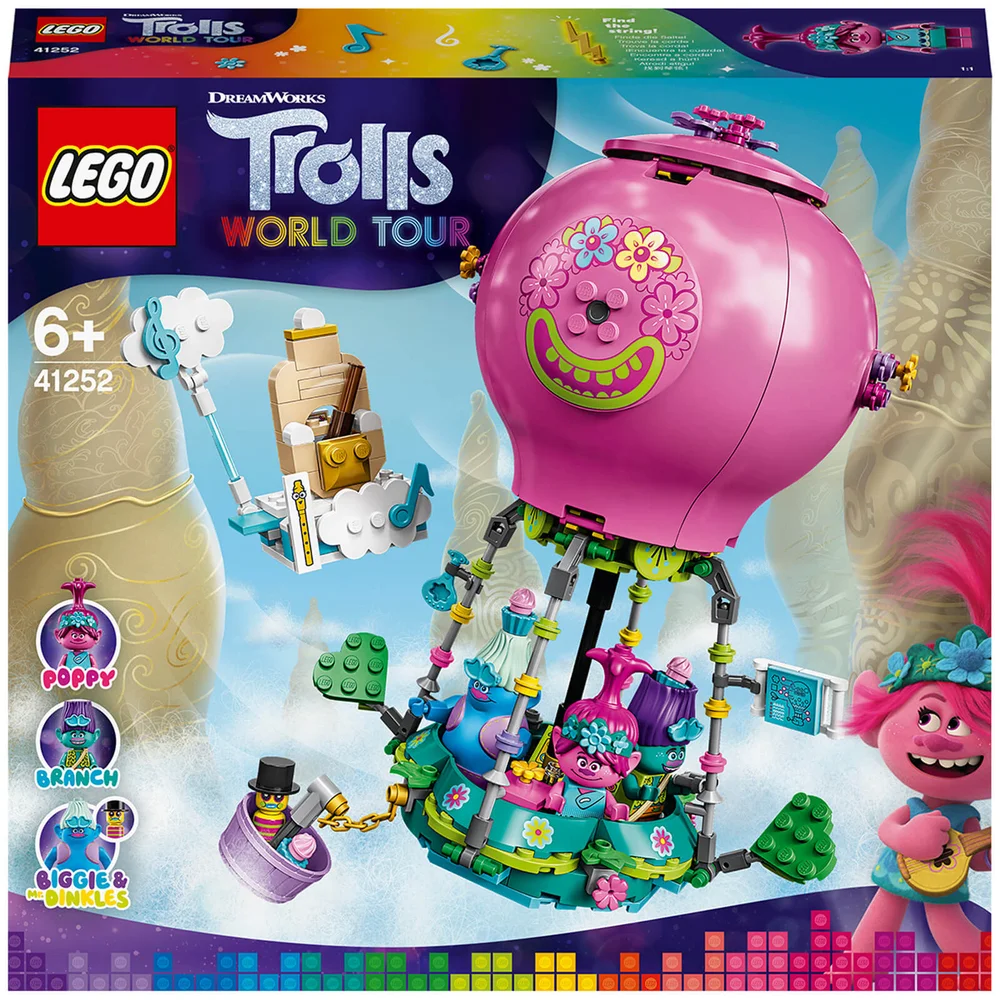 LEGO Trolls Poppy's Hete Luchtballon Avontuur Speelset (41252) Afbeelding 1