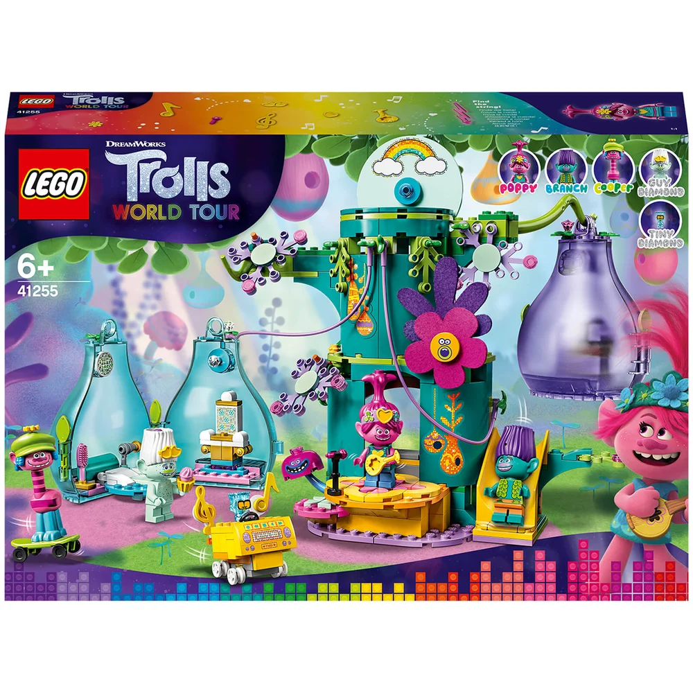 LEGO Trolls Wereldtournee: Pop Dorp Viering Speelset (41255) Afbeelding 1