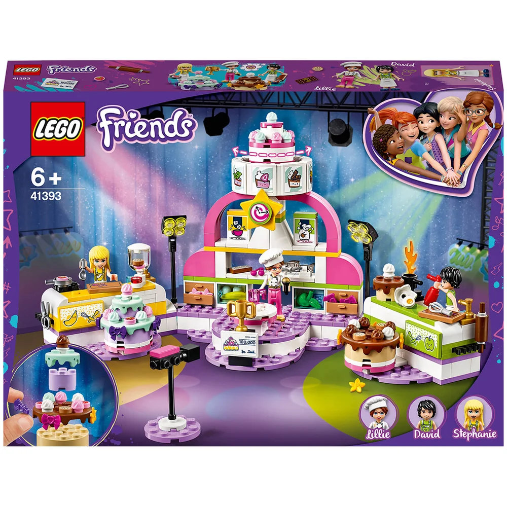 LEGO Vrienden: Bakwedstrijd Set met Speelgoedtaarten (41393) Afbeelding 1