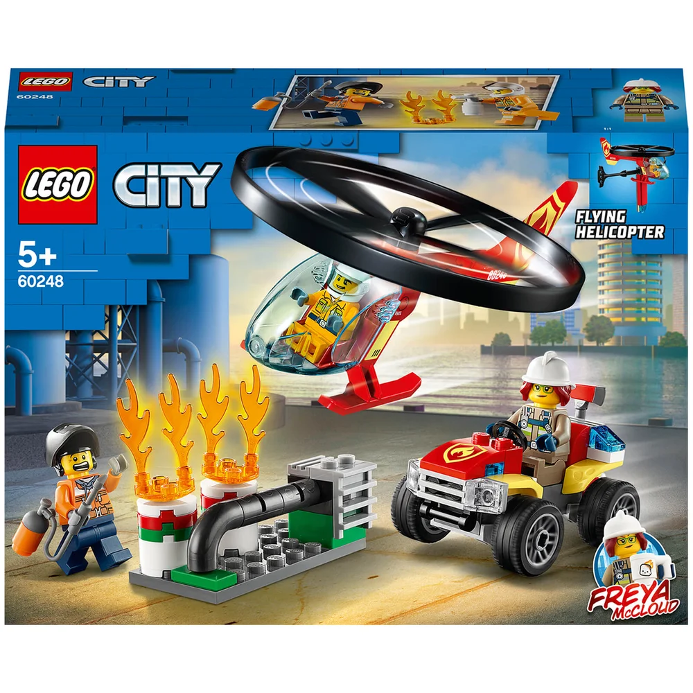 LEGO Stad: Brandweer Helikopter Reactie Bouwset (60248) Afbeelding 1
