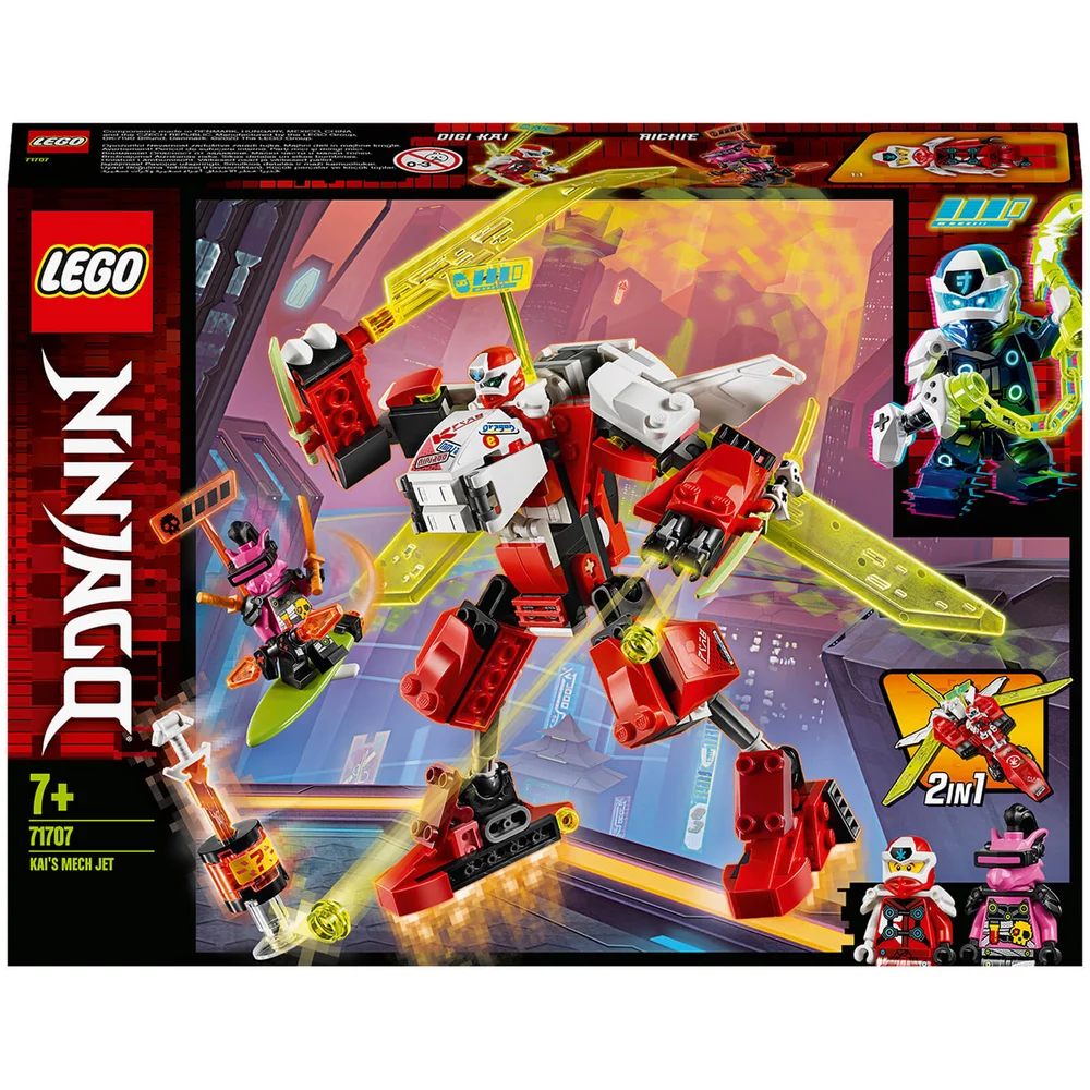 LEGO NINJAGO: Kai's Mech Jet 2in1 Set (71707) Afbeelding 1