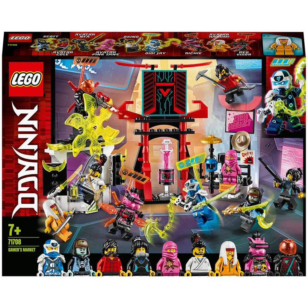 LEGO NINJAGO: Gamer's Markt Minifiguren: Set (71708) Afbeelding 1