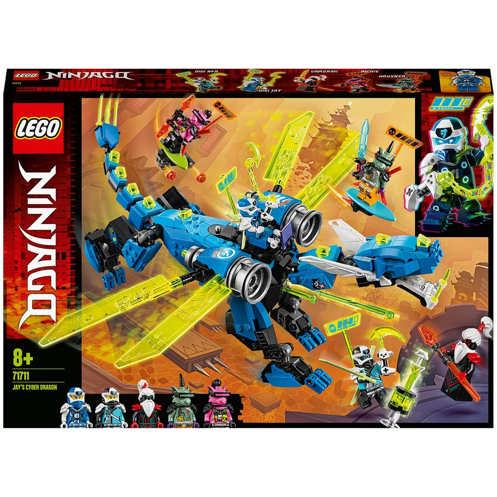 LEGO NINJAGO: Jay's Cyber Dragon Mech speelgoed Actiefiguur (71711) Afbeelding 1