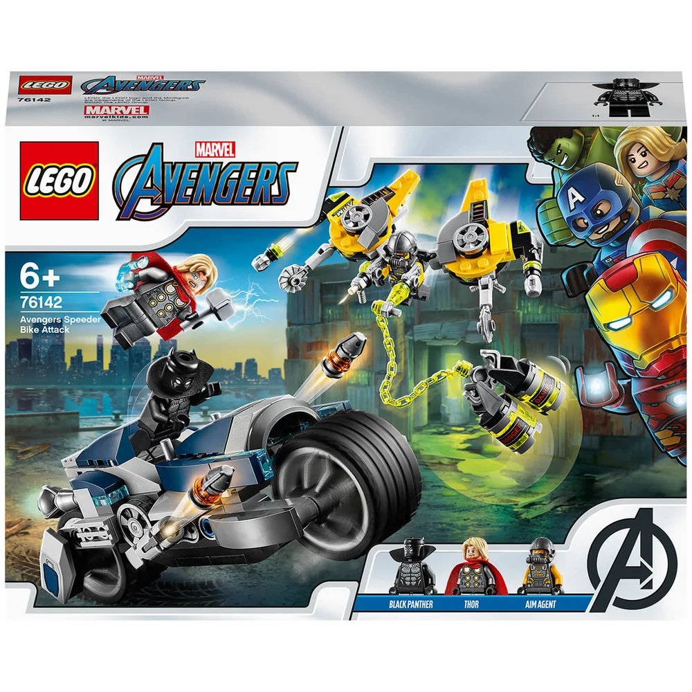LEGO Marvel Avengers Speeder Bike Attack Playset (76142) Afbeelding 1