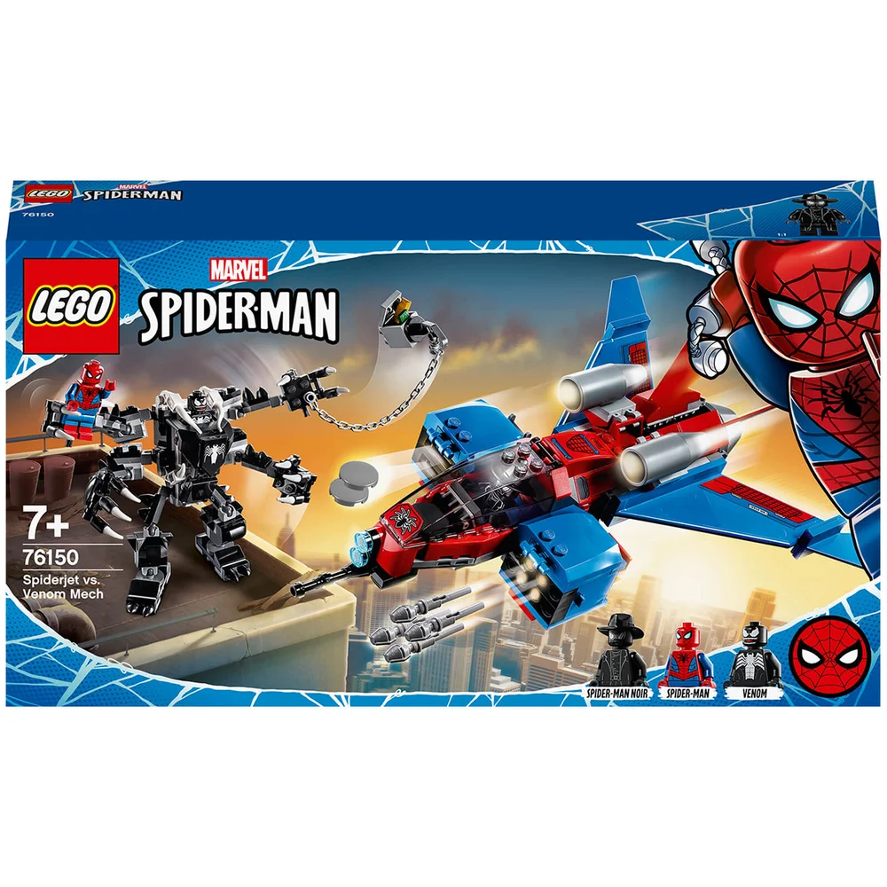 LEGO Marvel Spider-Man Jet vs. Venom Mech Playset (76150) Afbeelding 1