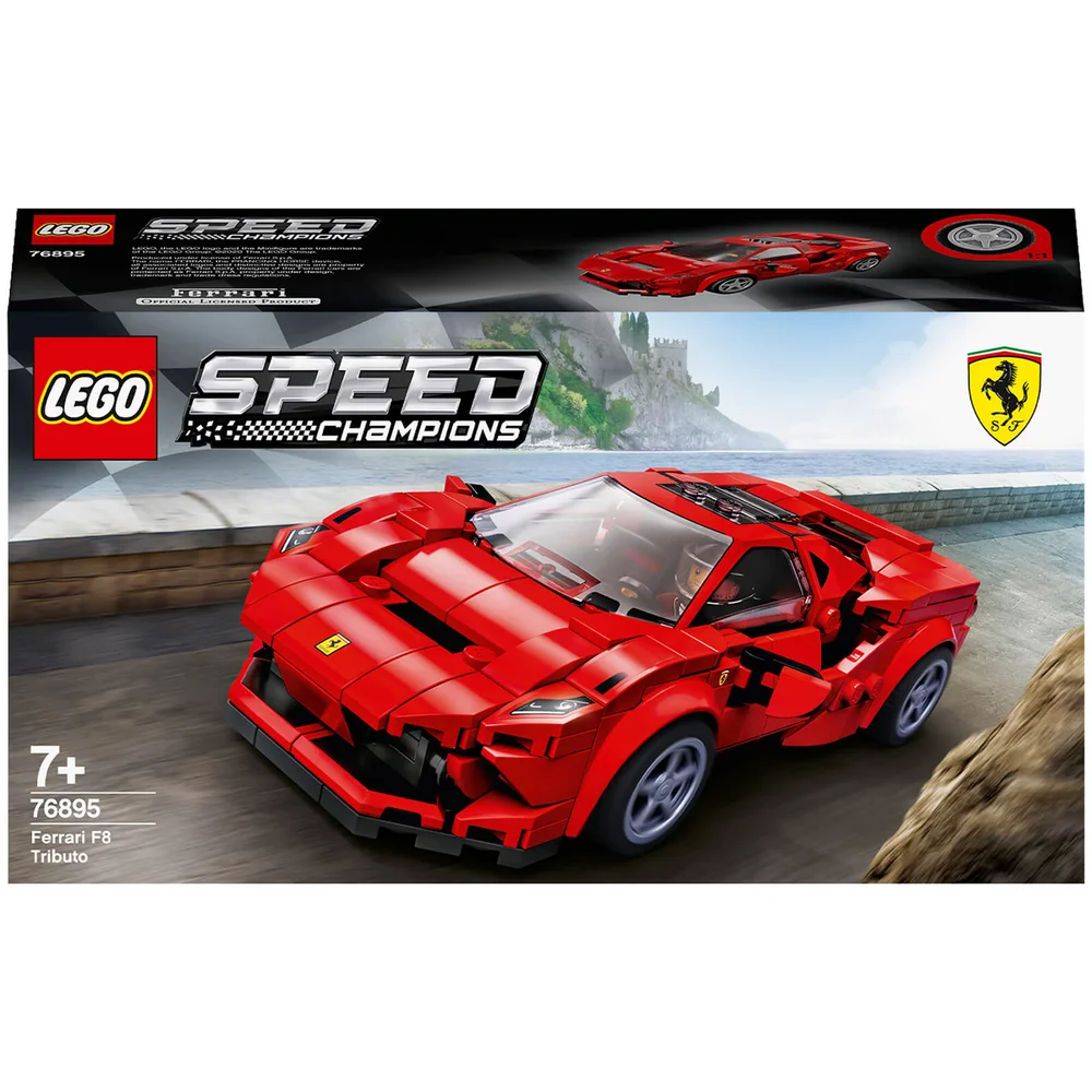 LEGO Snelheid Kampioenen: Ferrari F8 Tributo Autoset (76895) Afbeelding 1