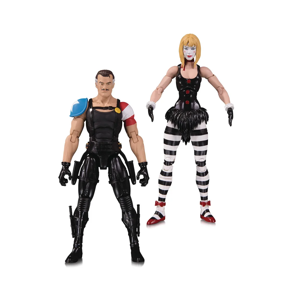 DC Collectibles DC Comics Watchmen Doomsday Clock - the Comedian & Marionett Actiefiguur 2-pack Afbeelding 1