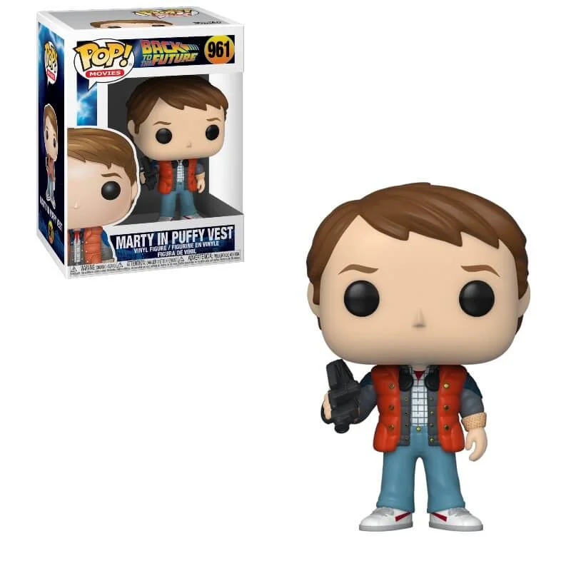 Back to the Future Marty in Puffy Vest Pop! Vinyl Figure Afbeelding 1