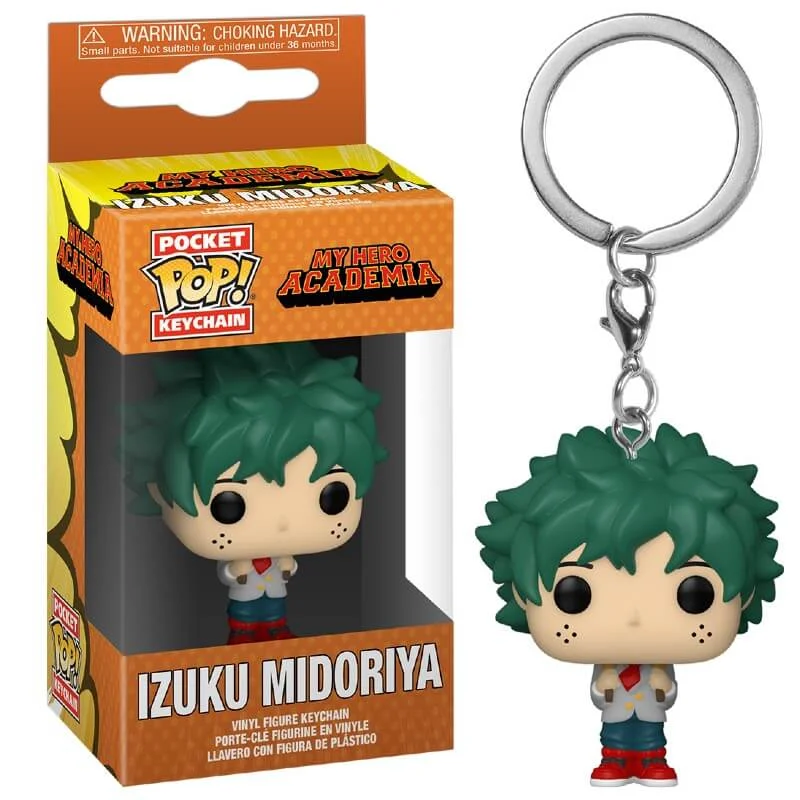 My Hero Academia Deku in Schooluniform Pop! Sleutelhanger Afbeelding 1