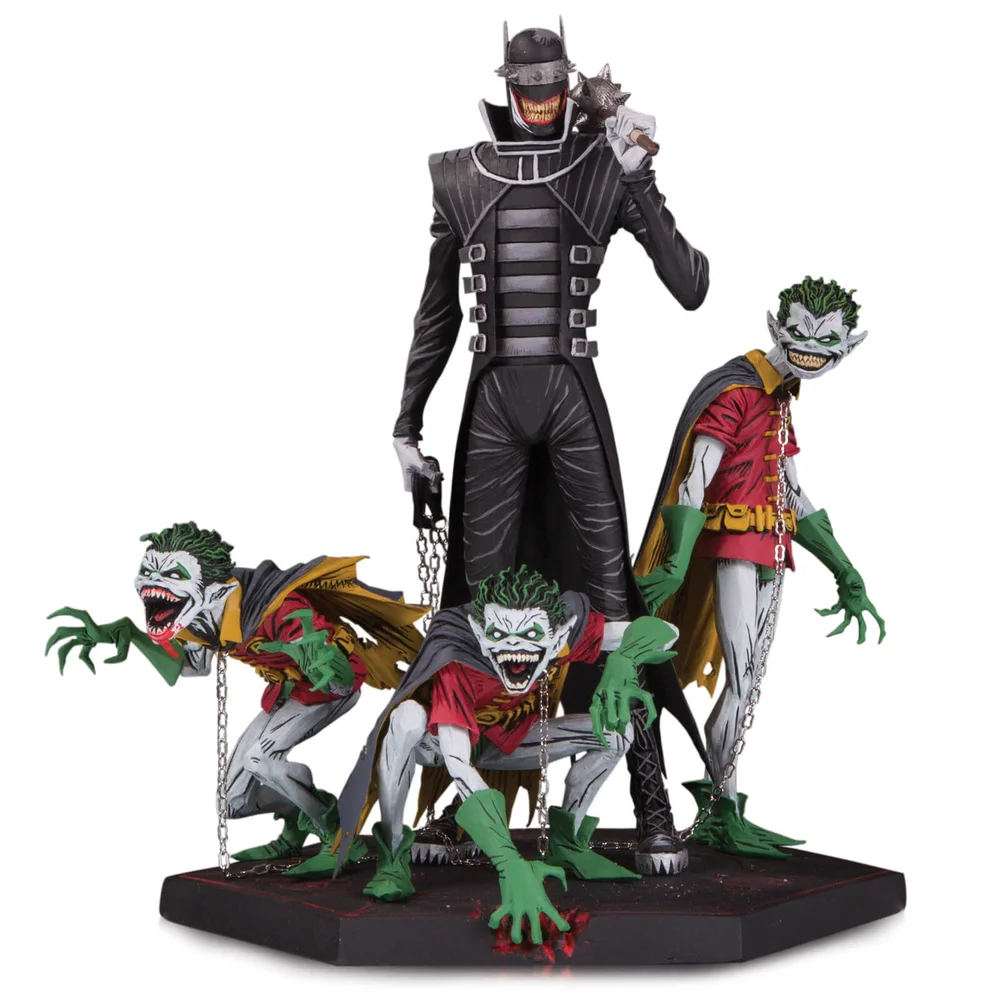 DC Collectibles Dark Nights Metal Batman Who Laughs & Robins DLX Statue Afbeelding 1