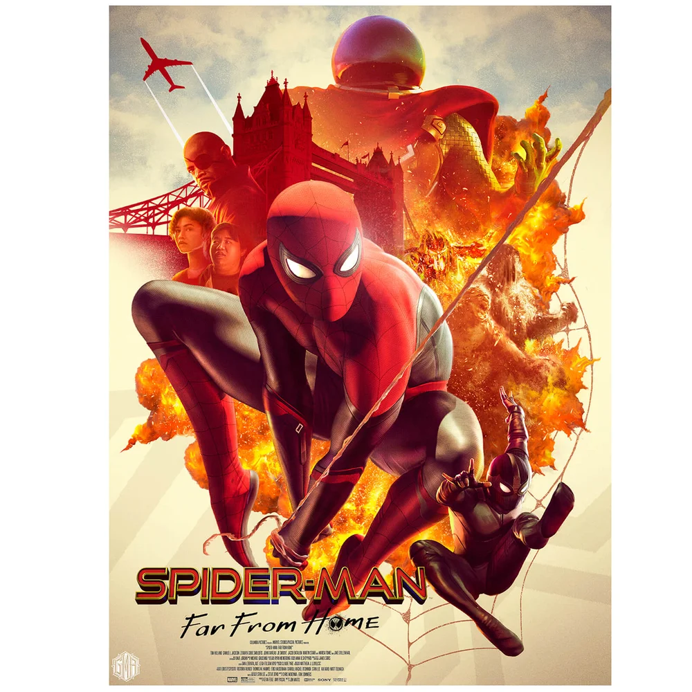 Marvel Spider-Man: Far From Home Litho Print door Carlos Dattoli Afbeelding 1