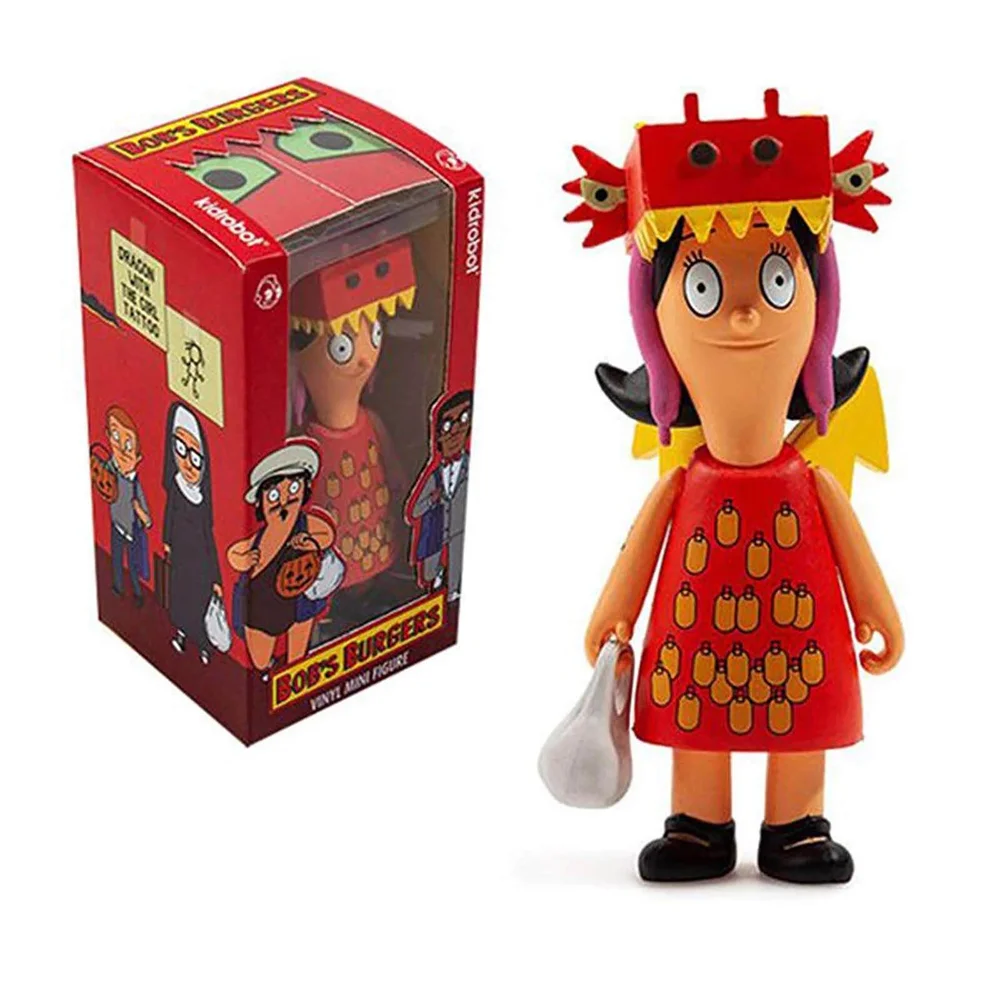 Kidrobot Bob's Burgers Louise Dragon with Girl Tattoo 3 Inch Figure Afbeelding 1