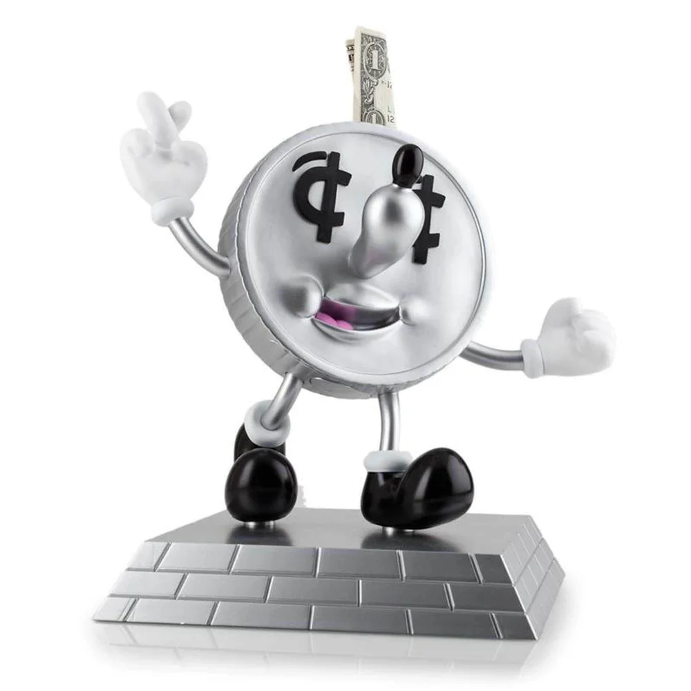 Kidrobot Geluksmuntje door Jeremyville 20 cm Vinylfiguur Afbeelding 1