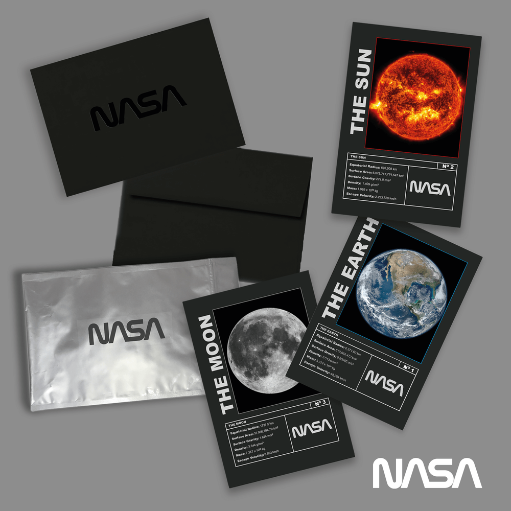 NASA Mission Earth, Moon and Sun Art Prints Afbeelding 1