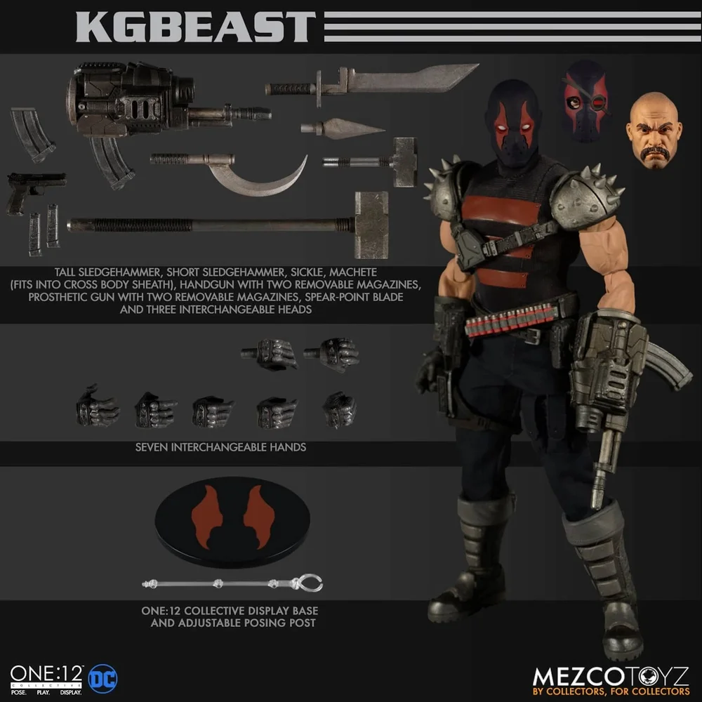 Mezco 1:12 Collective DC Comics KGBeast Actiefiguur Afbeelding 1