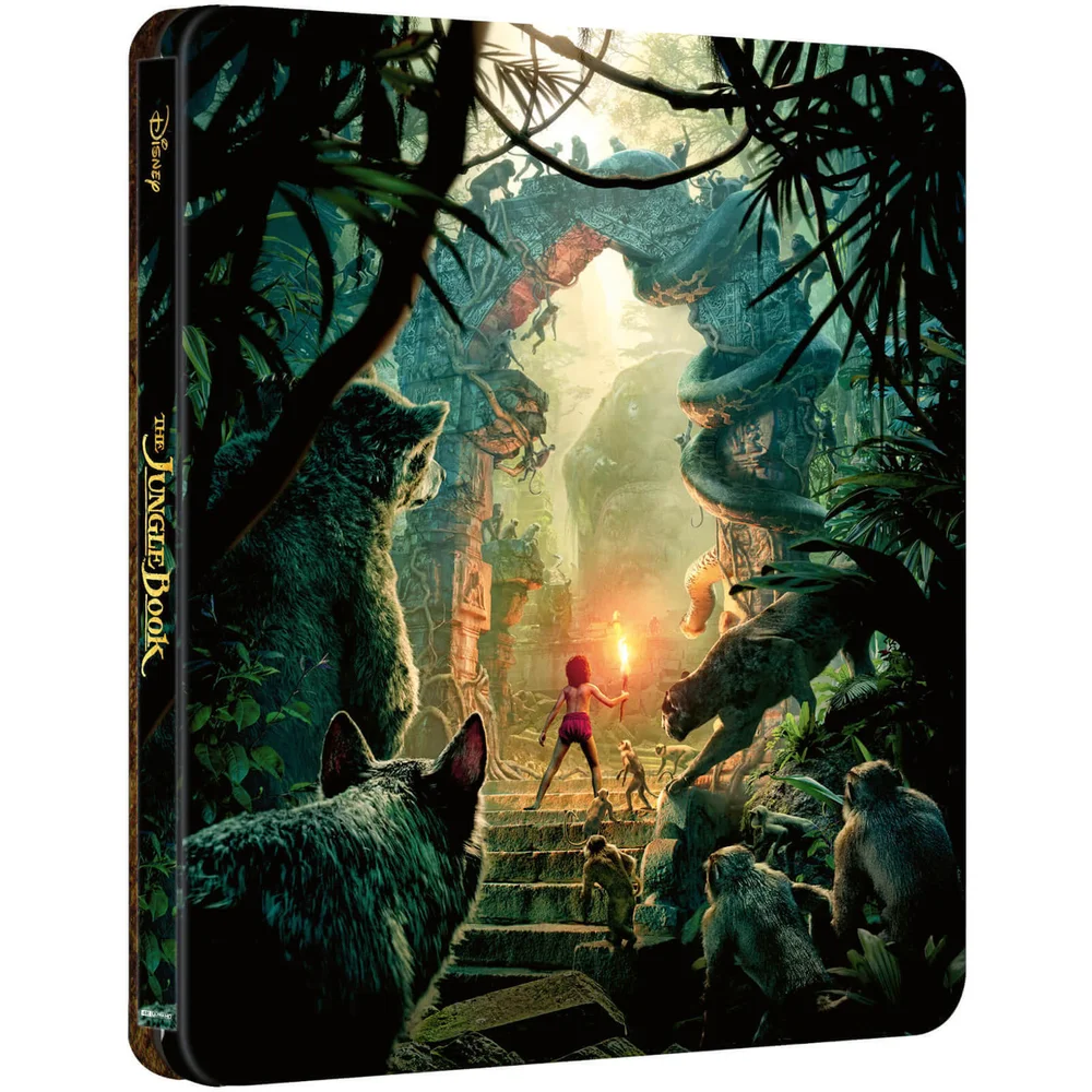 The Jungle Book (Live Action) - Zavvi Exclusief 4K Ultra HD Steelbook (Inclusief 2D Blu-ray) Afbeelding 1