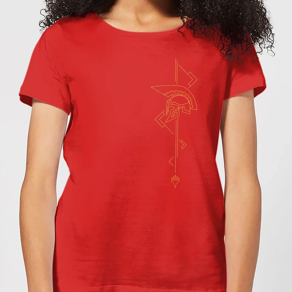 Magic: The Gathering Theros: Beyond Death Asymmetrical Helmet Women's T-Shirt - Red - XS - Rood Afbeelding 1
