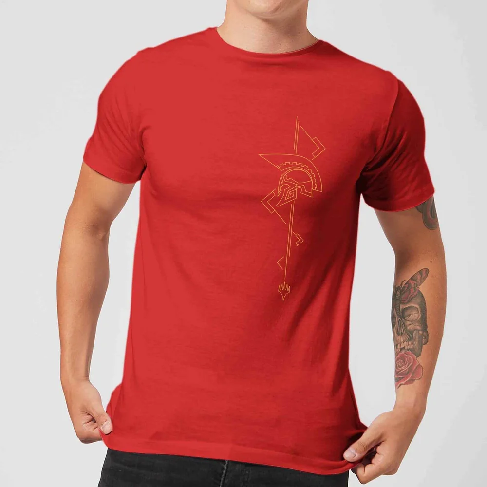 Magic: The Gathering Theros: Beyond Death Asymmetrical Helmet Men's T-Shirt - Red - S Afbeelding 1