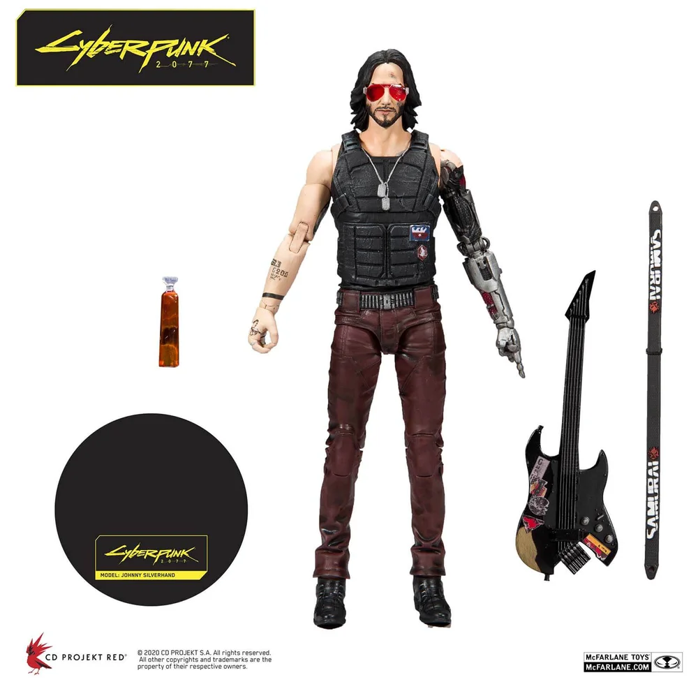 McFarlane Cyberpunk 2077 Johnny Silverhand 17,5 cm Actiefiguur Afbeelding 1