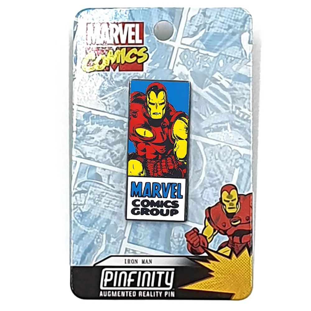 Marvel Iron Man Comic Augmented Reality Pin Badge Afbeelding 1