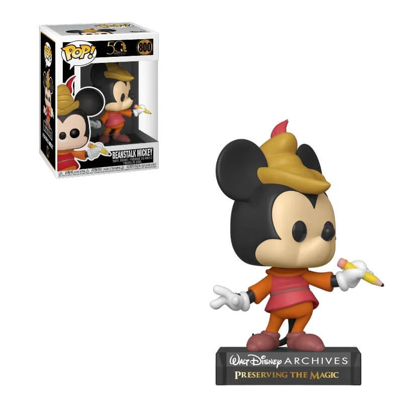 Disney Archief Bonenstaak Mickey Mouse Pop! Vinylfiguur Afbeelding 1