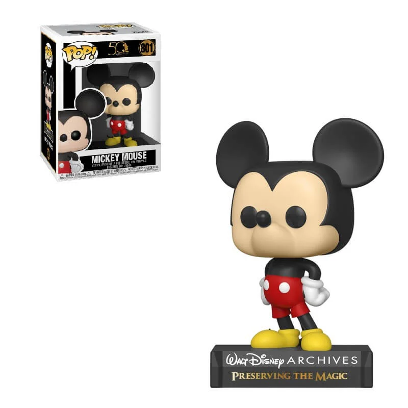 Disney Archives Current Mickey Mouse Pop! Vinyl Figure Afbeelding 1