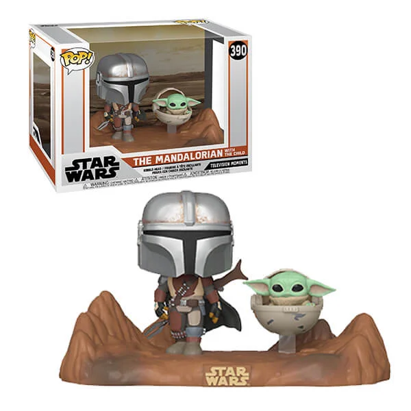 Star Wars The Mandalorian en The Child (Baby Yoda) Pop! TV-moment Afbeelding 1