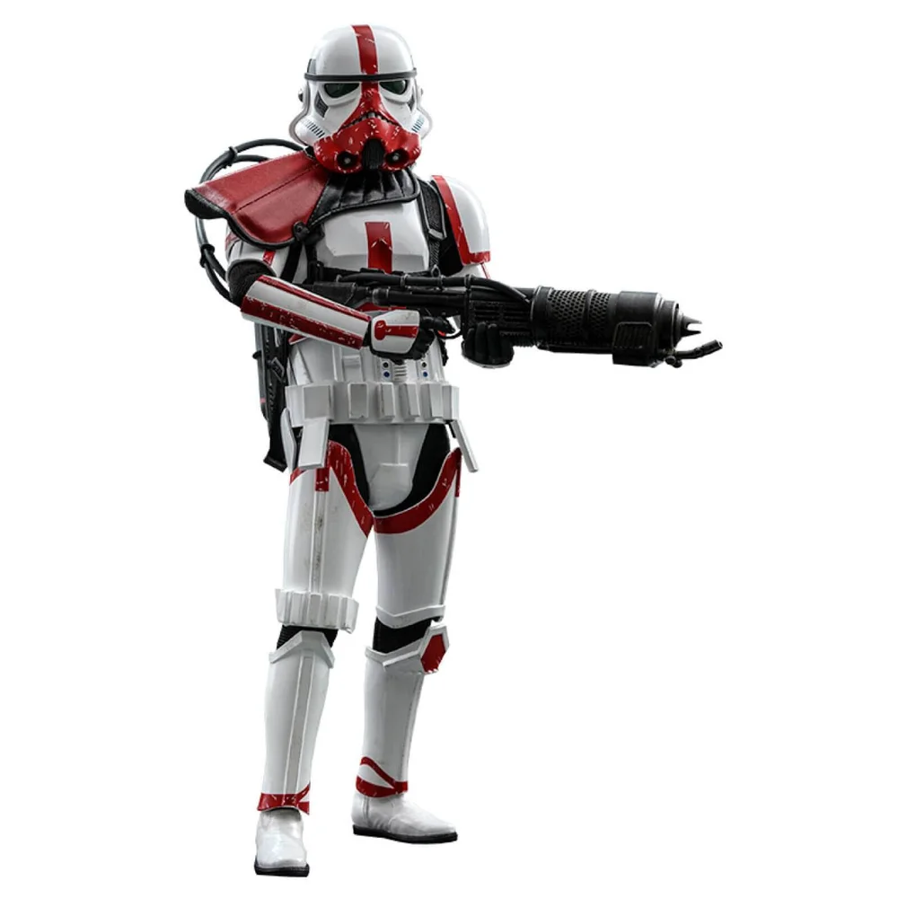 Hot Toys Star Wars The Mandalorian Actiefiguur 1/6 Incinerator Stormtrooper 30 cm Afbeelding 1