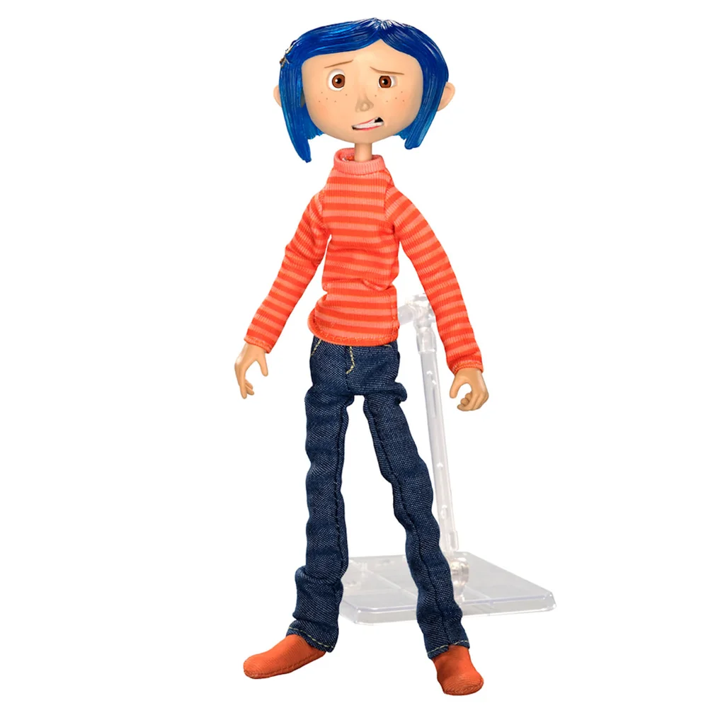 NECA Coraline - Articulated Figure - Coraline in Striped Shirt and Jeans Afbeelding 1