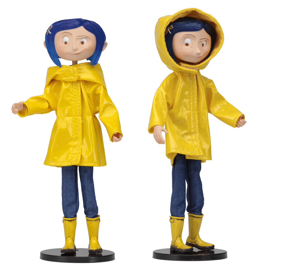 NECA Coraline - Bendy Fashion Doll - Regenjas Afbeelding 1