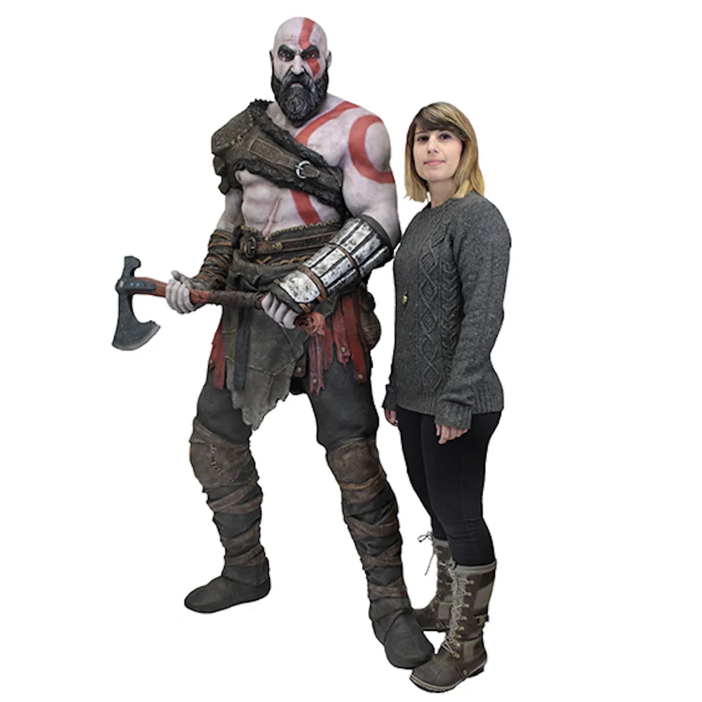 NECA God of War (2018) - Life-Size Foam Replica - Kratos Afbeelding 1