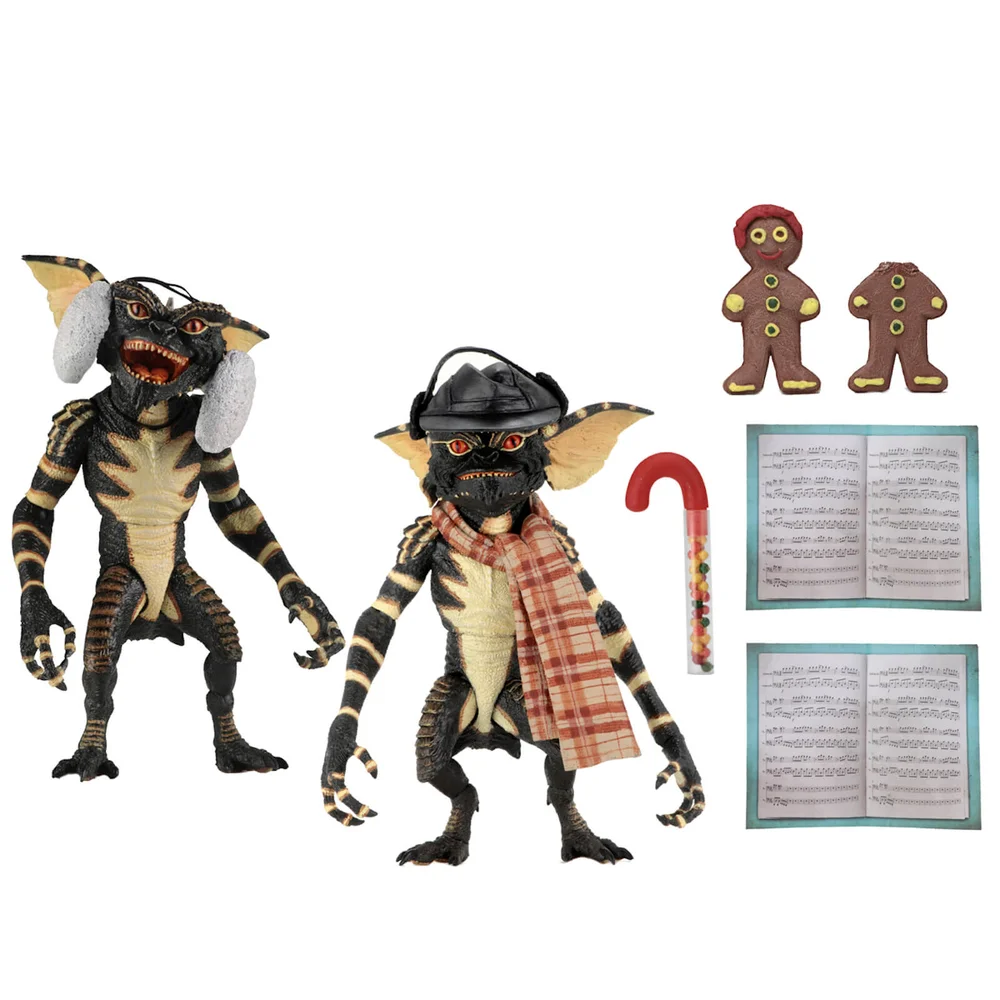 NECA Gremlins - 7" Scale Action Figure - Christmas Carol Winter Scene 2-Pack Afbeelding 1
