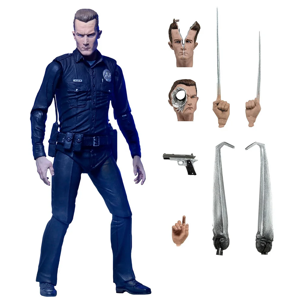 NECA Terminator 2 - 17,5 cm Actiefiguur - Ultieme T-1000 Afbeelding 1