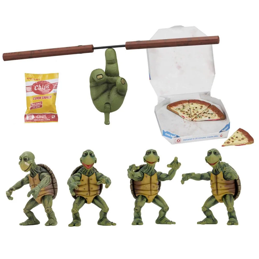 NECA TMNT - 1/4 schaal Actiefiguurn - Baby Turtles Set (1990 Film) Afbeelding 1